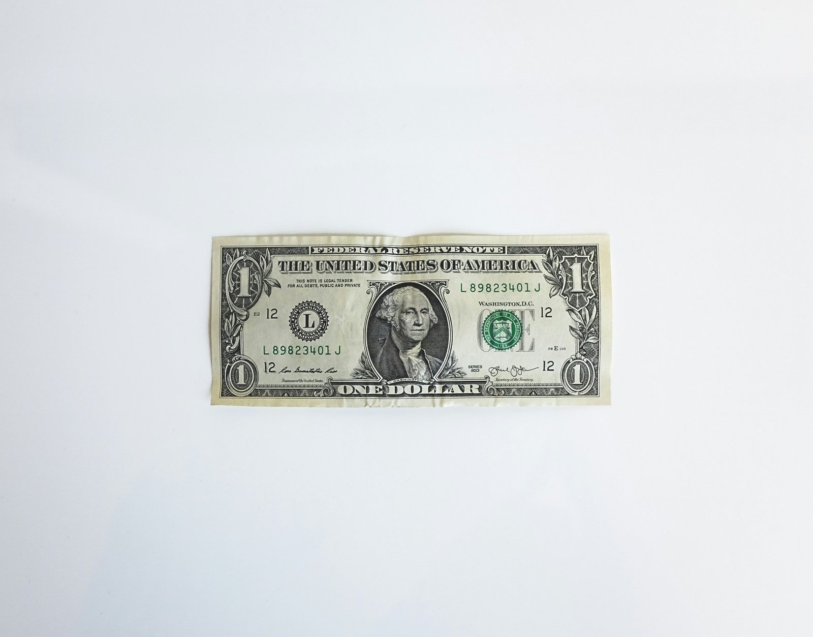 1 U.S. dollar banknote